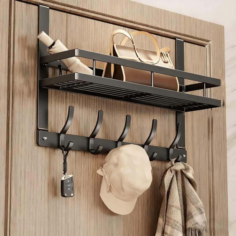 علاقة باب متعددة الاستخدامات مع رف تخزين علوي