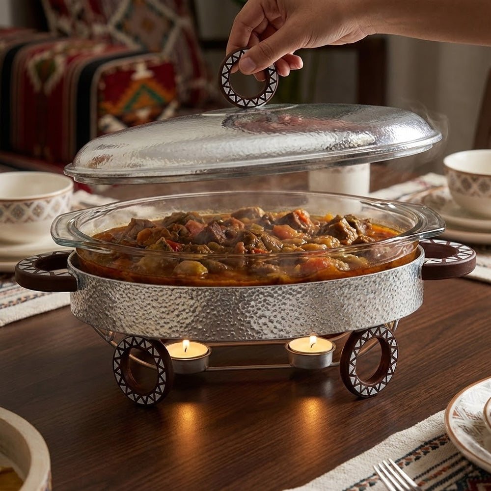 سخان طعام مع طبق زجاجي 3 لتر