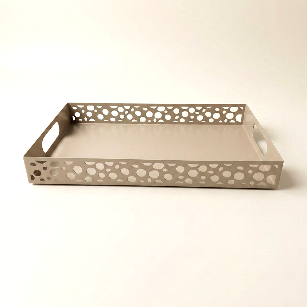 صينية تقديم معدنية