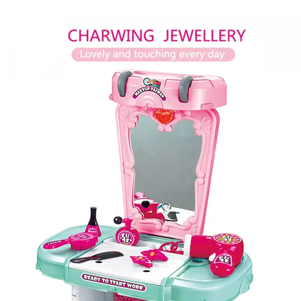 خزانة ملابس 3 في 1 للبنات