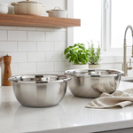 طقم مصفاة ووعاء ستانلس