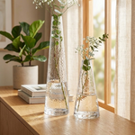 مزهرية زهور زجاجية