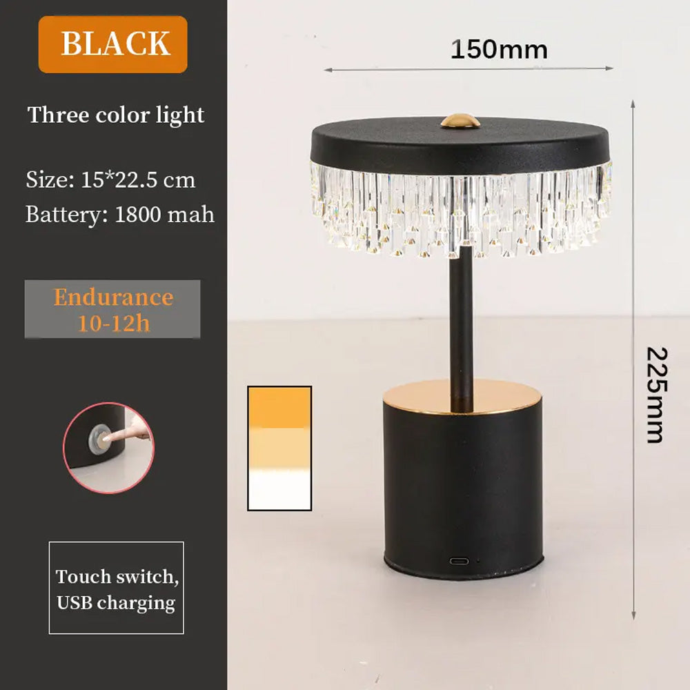 مصباح طاولة كريستالي أكريليك