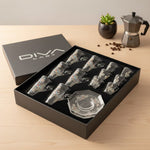 طقم استكانة وفنجان 18قطعة