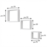طقم أرفف حائط ديكور 3 قطع