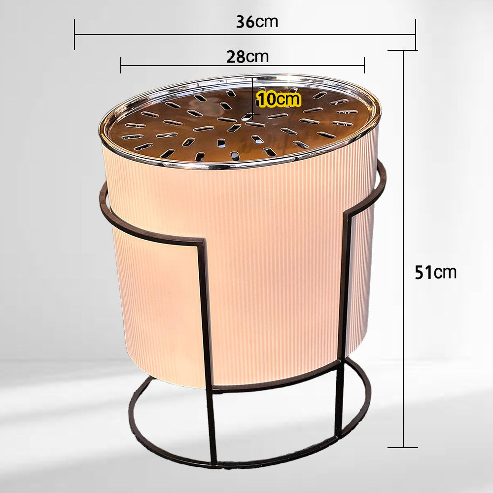 دوة و شواية معدنية شكل بيضاوي