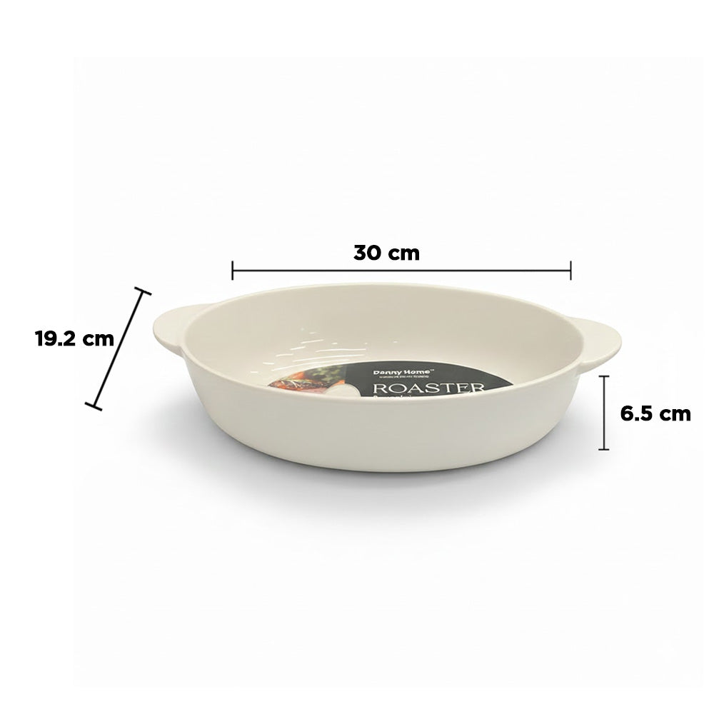 طبق تحميص بيضاوي