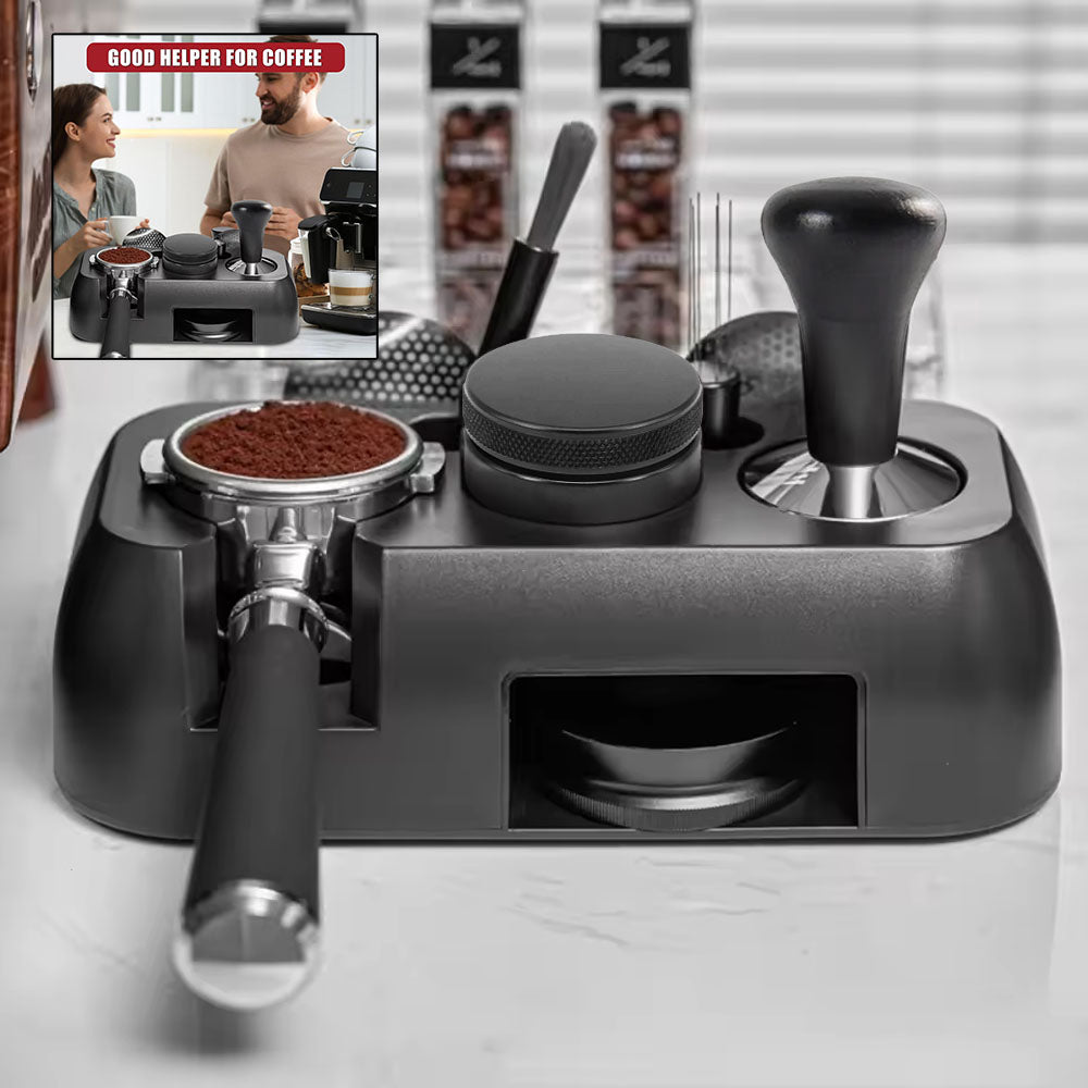 محطة دك الأسبريسو مع فلاتر القهوة