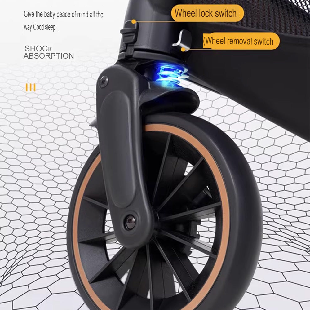 عربة أطفال خفيفة الوزن وقابلة للطي