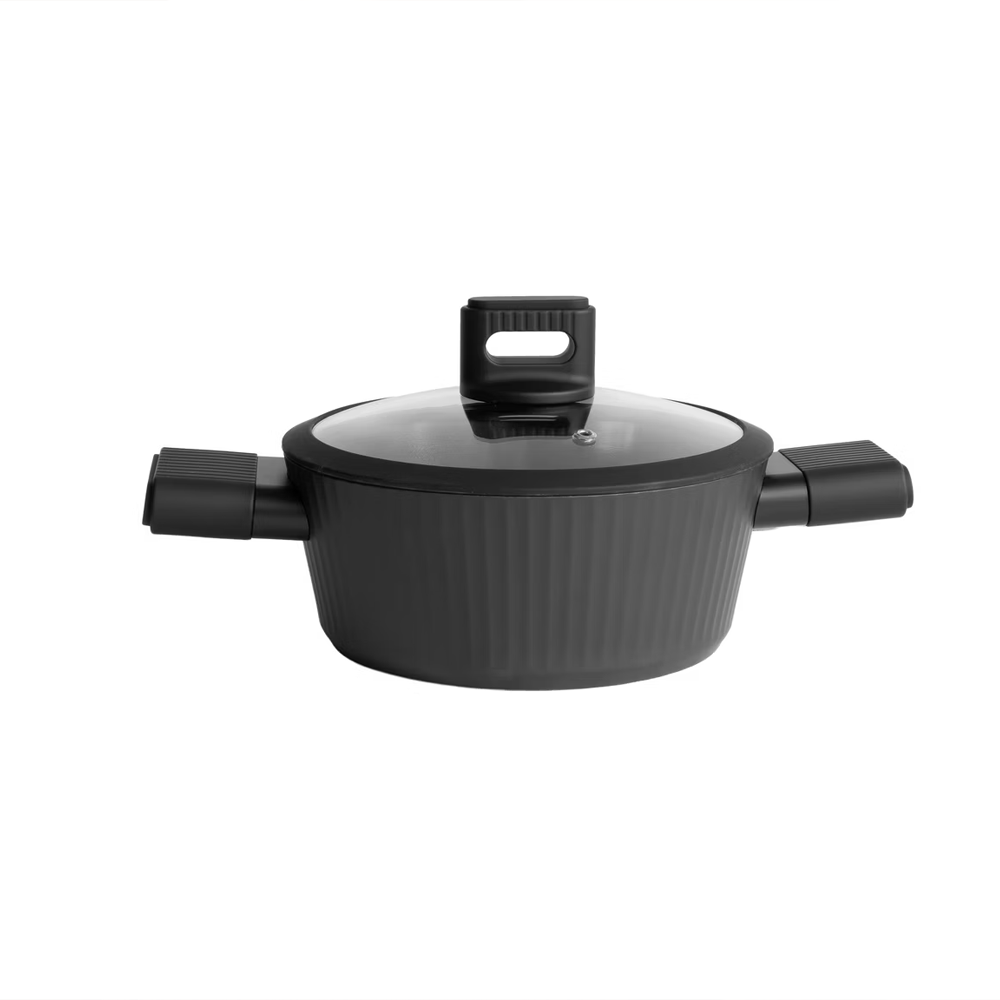 مقلاة طهي بغطاء زجاج