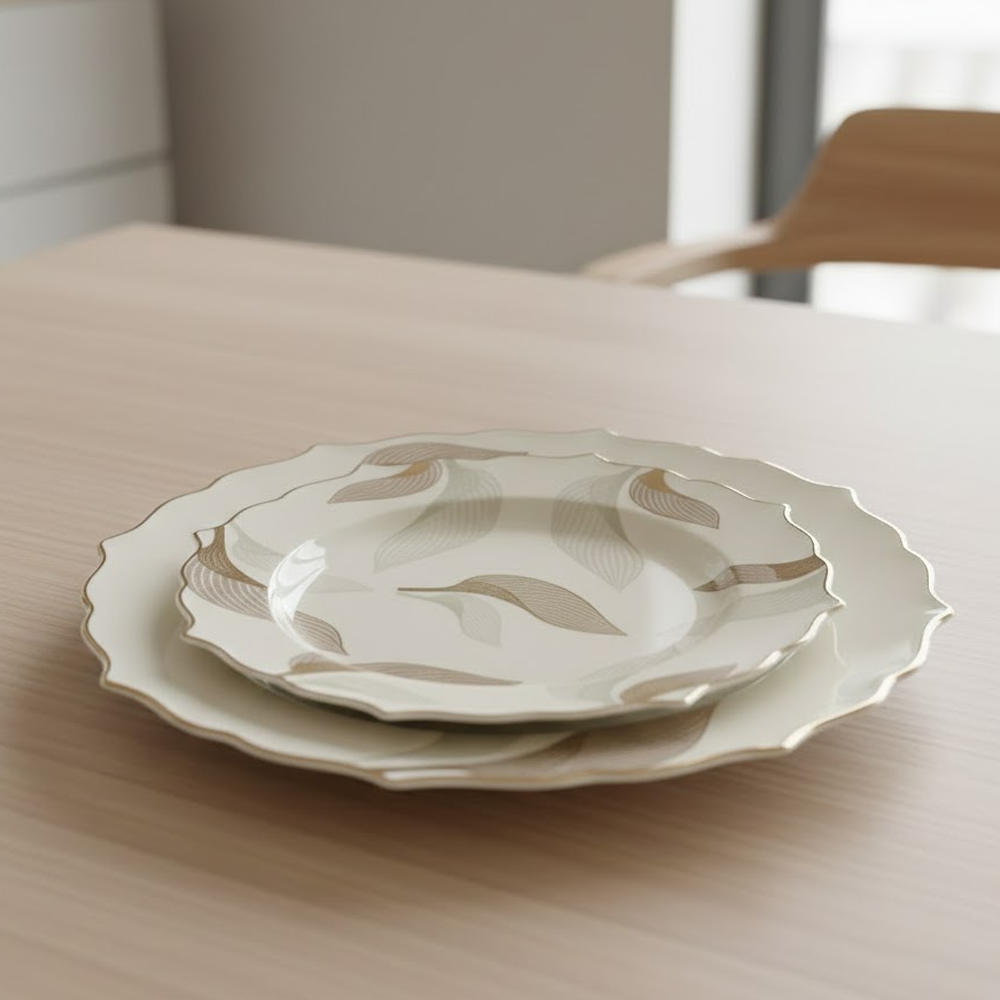 طقم أطباق مائدة فاخر 24 قطعة