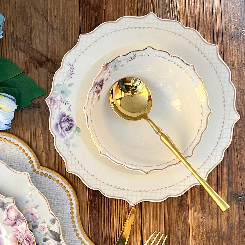 طقم أطباق مائدة فاخر 24 قطعة