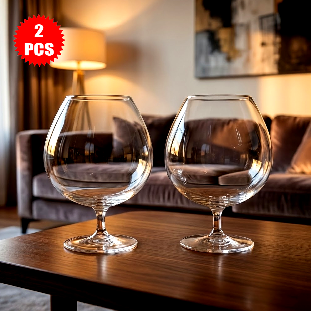 طقم كؤوس زجاج شفاف