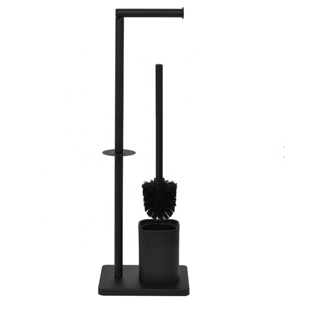 حامل ورق تواليت مع فرشاة