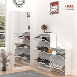 خزانة أحذية مع مرآة طولية