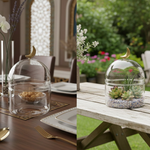 غرشة زجاجية بغطاء هلال