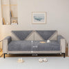 أغطية صوفا مانعة للانزلاق -رمادي داكن