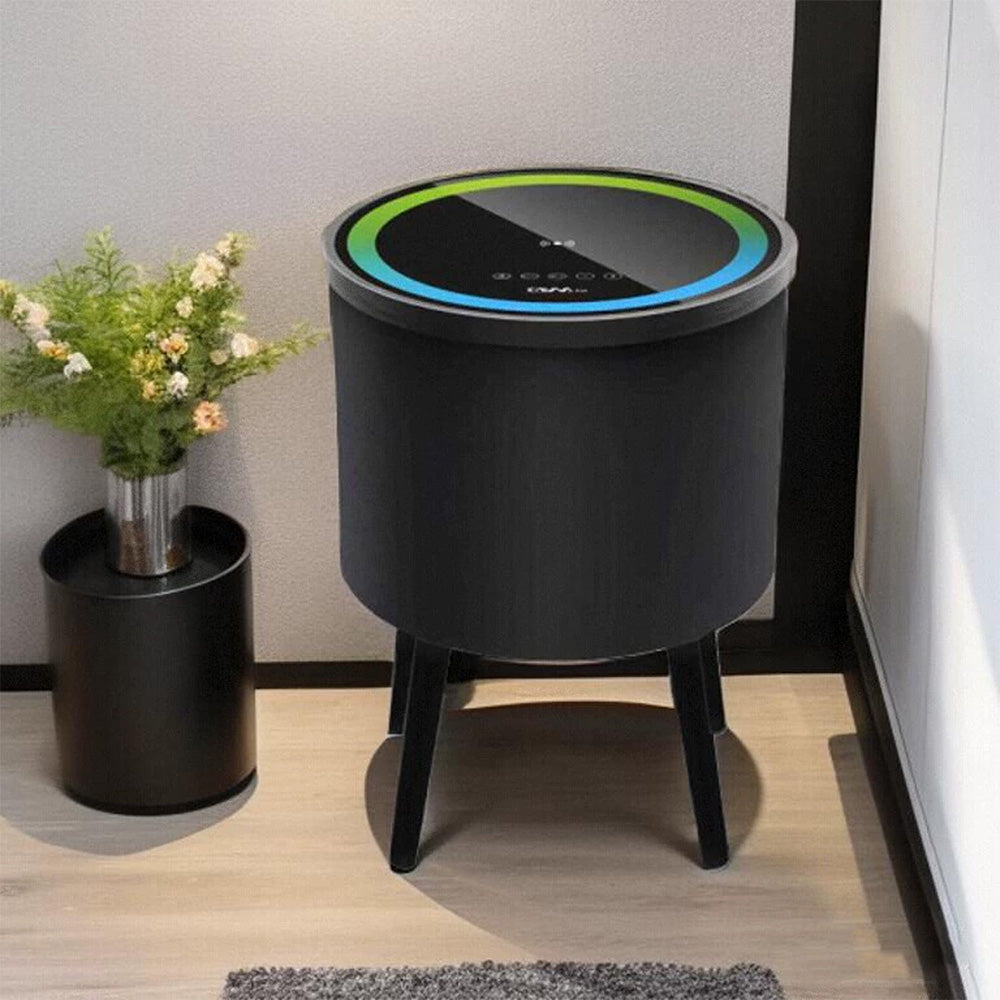 طاولة مستديرة بمكبر صوت