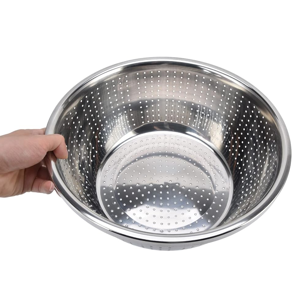 طقم مصفاة ووعاء ستانلس