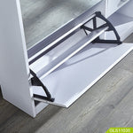 خزانة تخزين أحذية خشبية