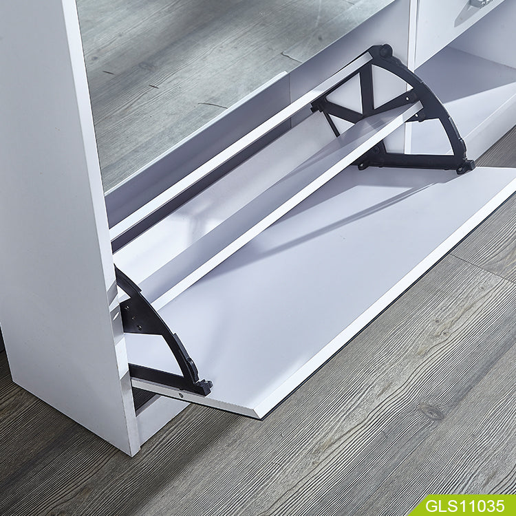 خزانة تخزين أحذية خشبية