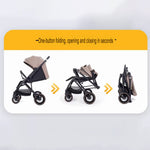 عربة أطفال خفيفة الوزن وقابلة للطي