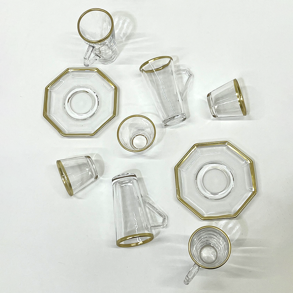 طقم استكانة وفنجان 18قطعة