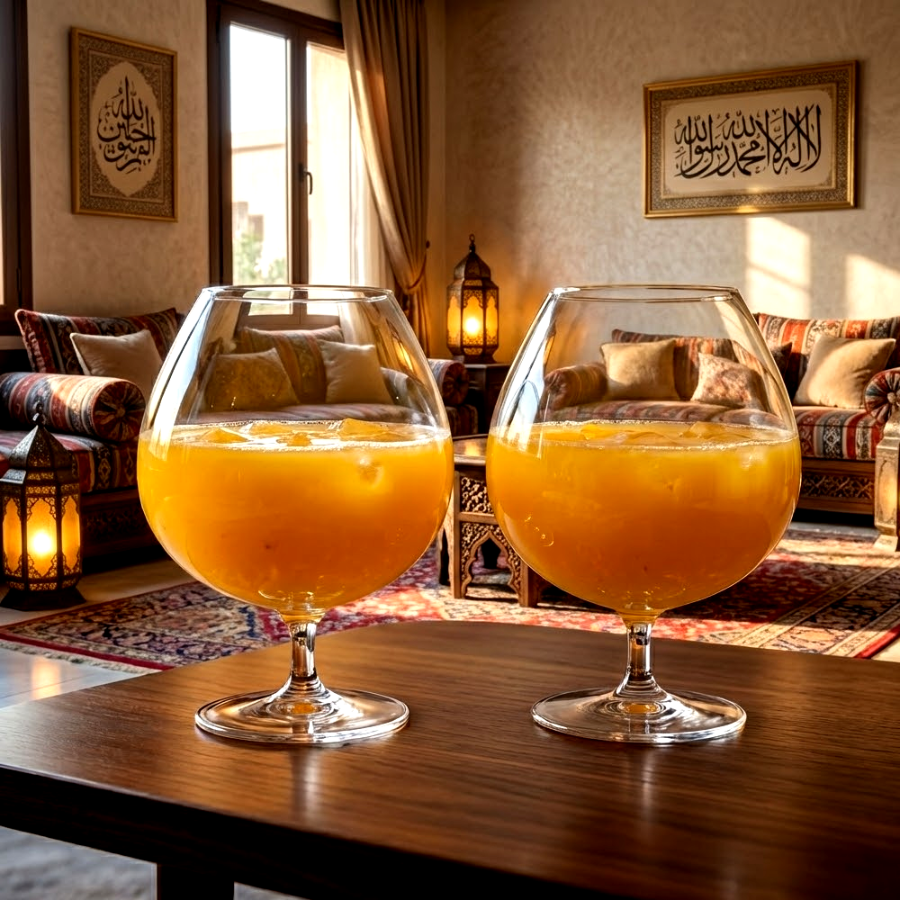 طقم كؤوس زجاج شفاف