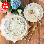 طقم أطباق مائدة فاخر 24 قطعة