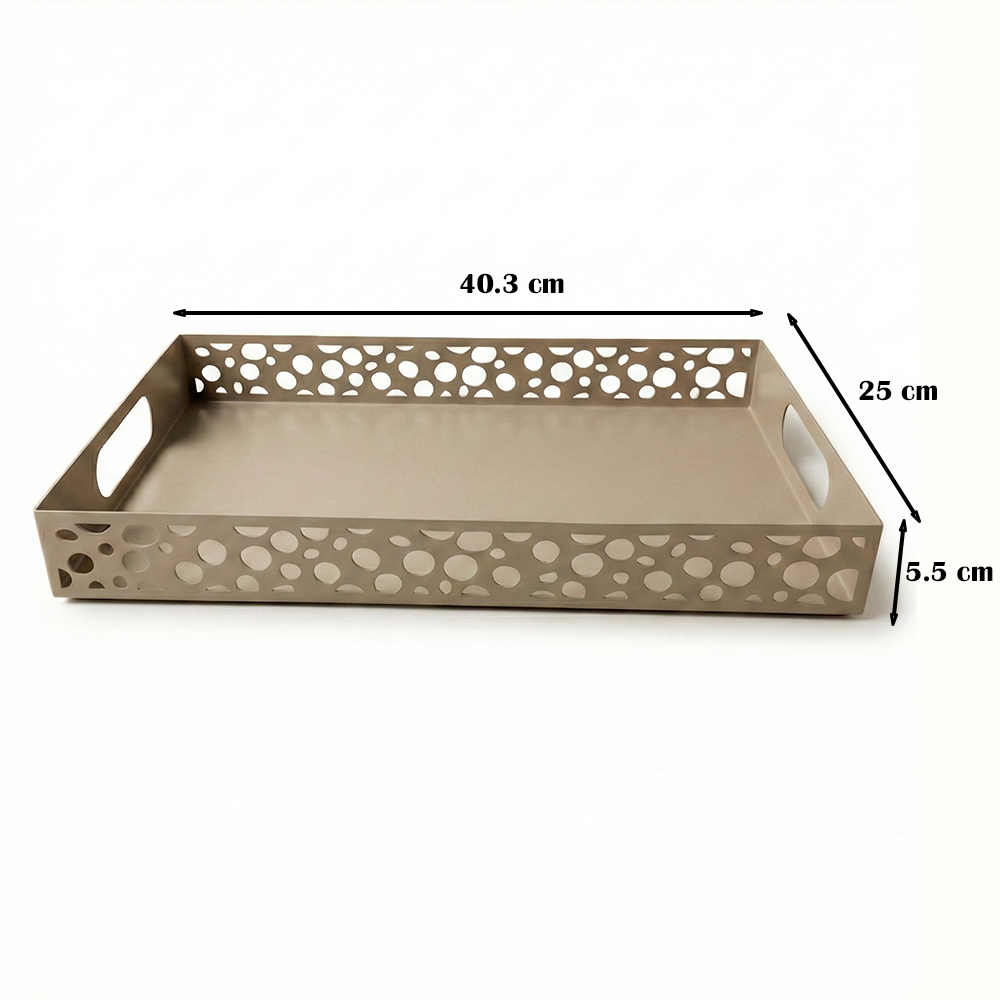 صينية تقديم معدنية