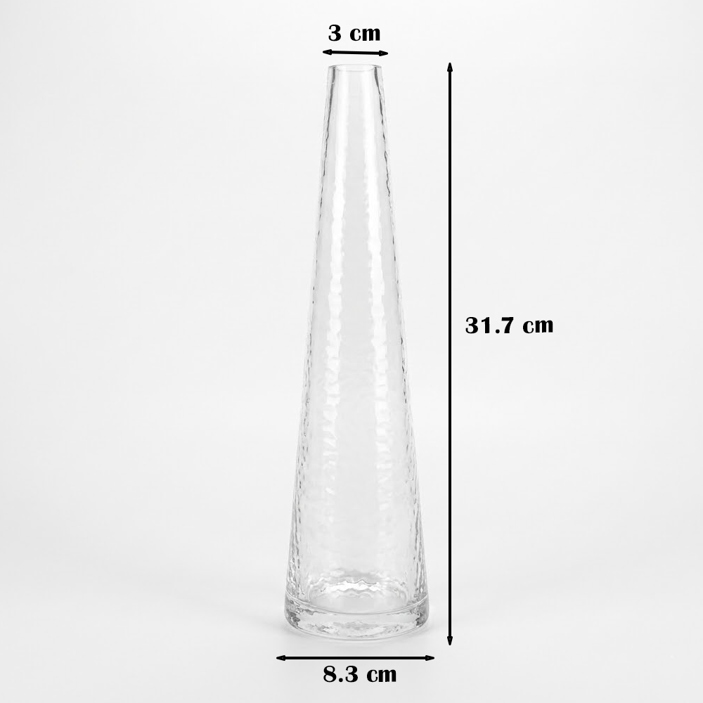 مزهرية زهور زجاجية