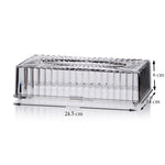 علبة مناديل شفافة