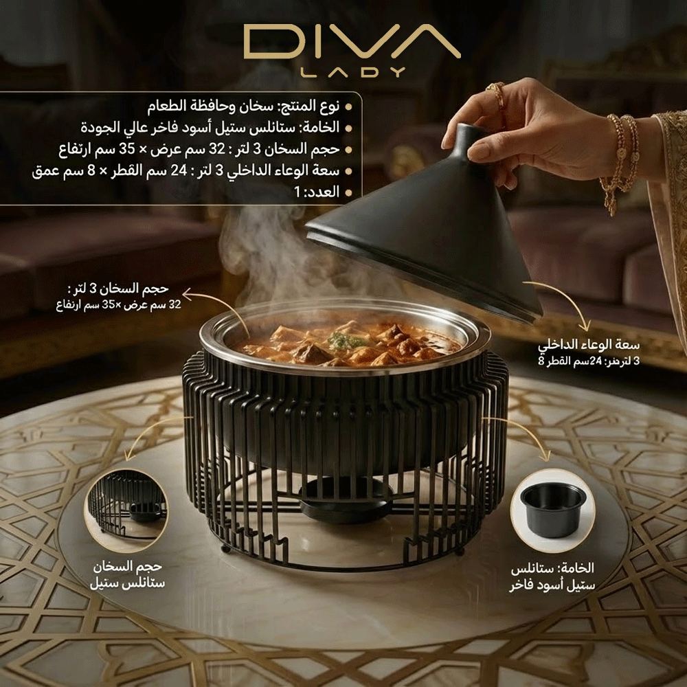 سخان طعام بتصميم هرمي