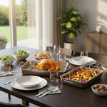 صينية تحميص من الألومنيوم مع رف