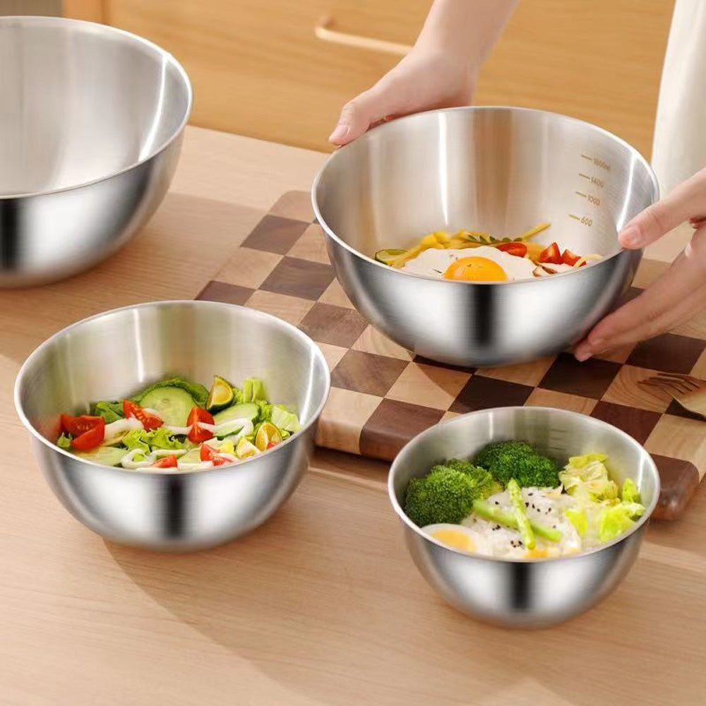 وعاء خلط مزود بعلامات قياس