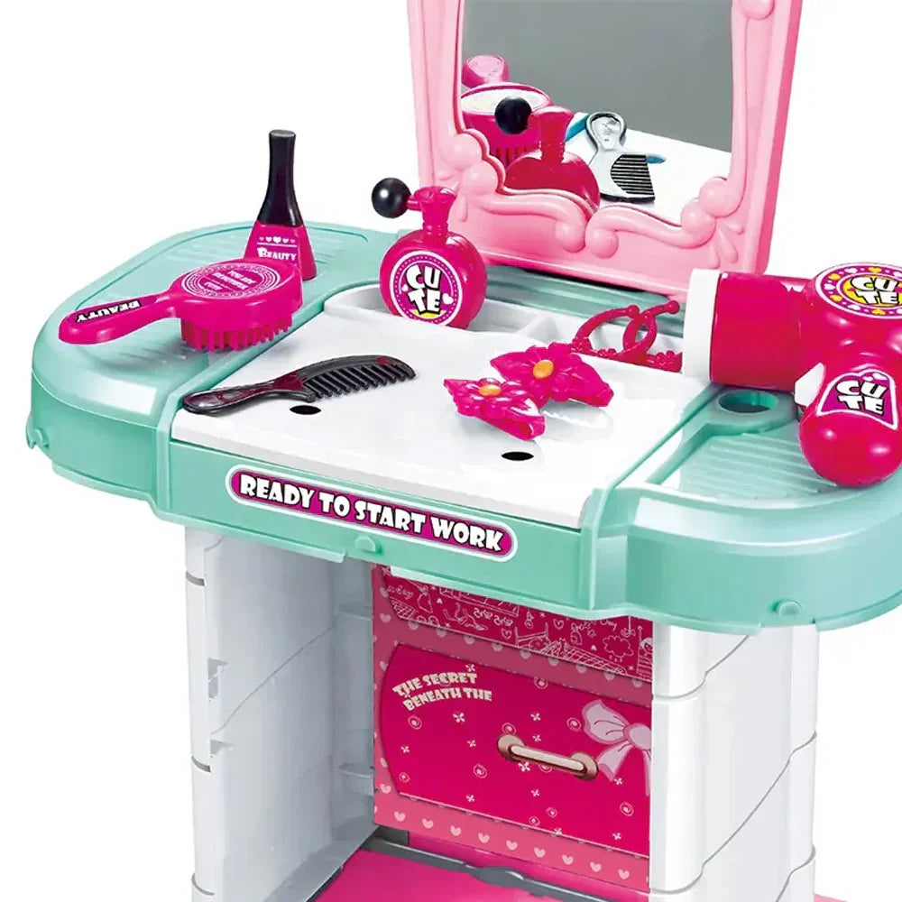 خزانة ملابس 3 في 1 للبنات