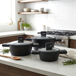 مقلاة طهي بغطاء زجاج