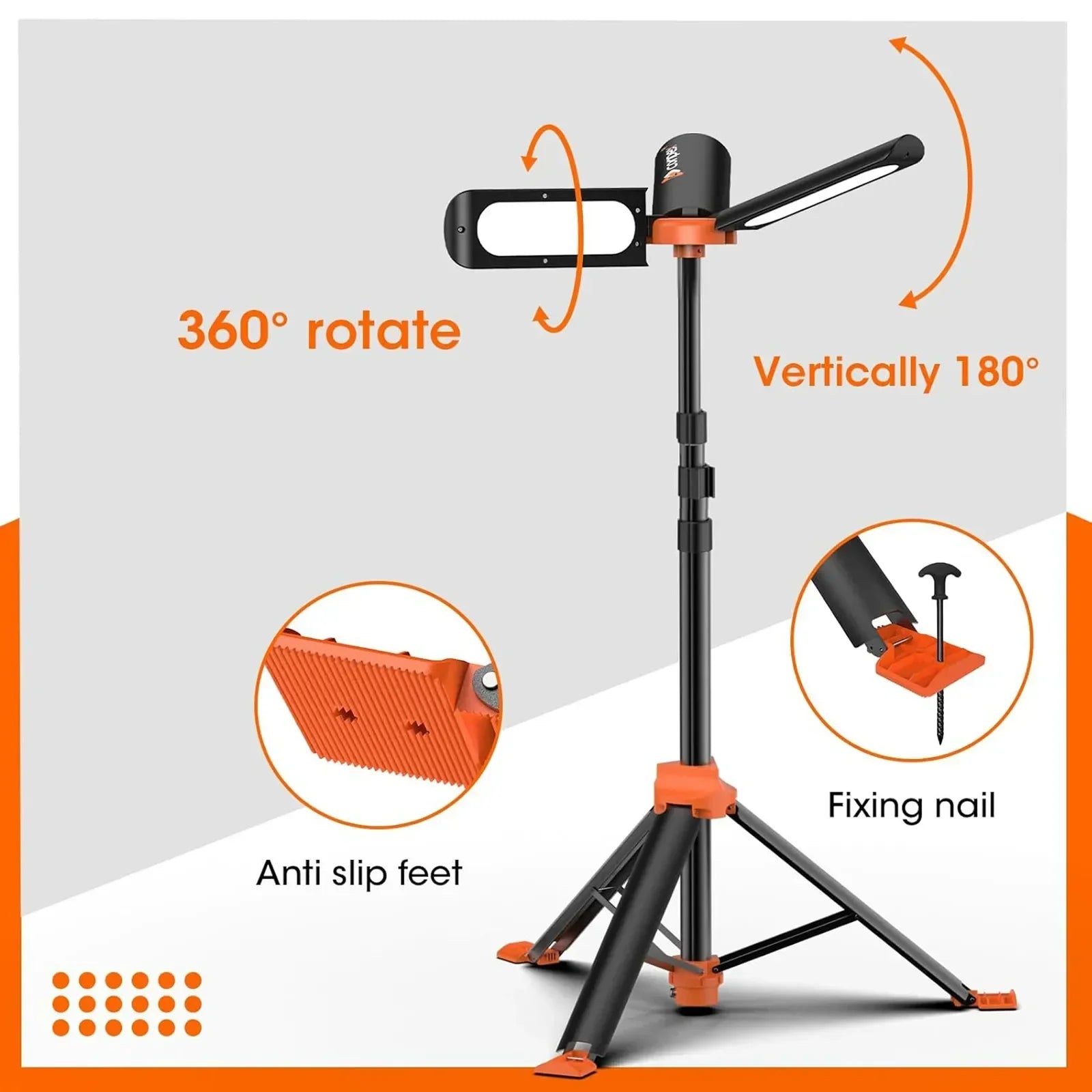 مصباح تخييم قابل للتمديد