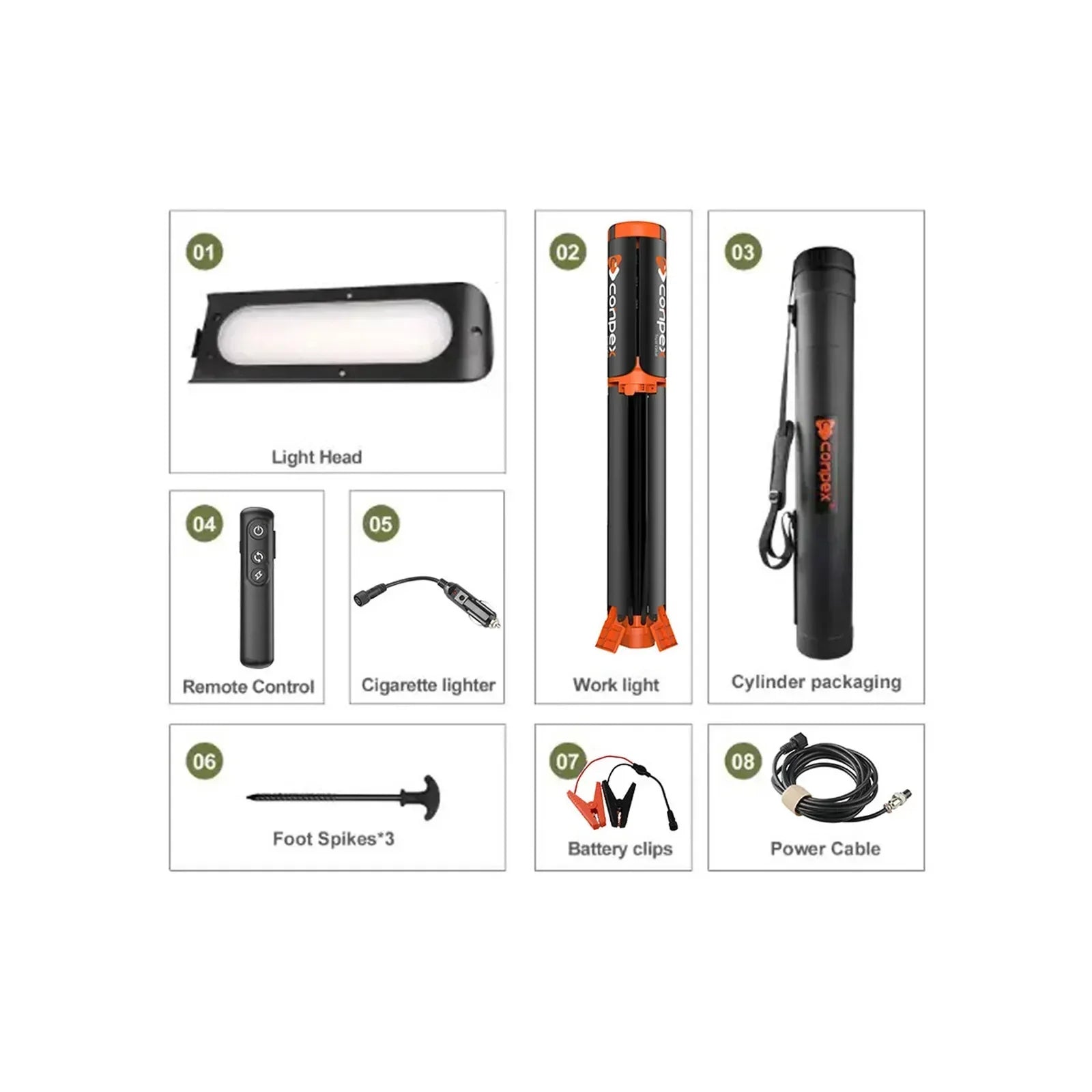 مصباح تخييم قابل للتمديد