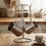 طقم أواني قهوة مع حامل