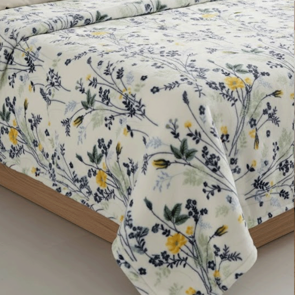 بطانية قطيفة ناعمة رسمه الورد