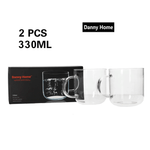 كوب مج زجاجي بيضوي