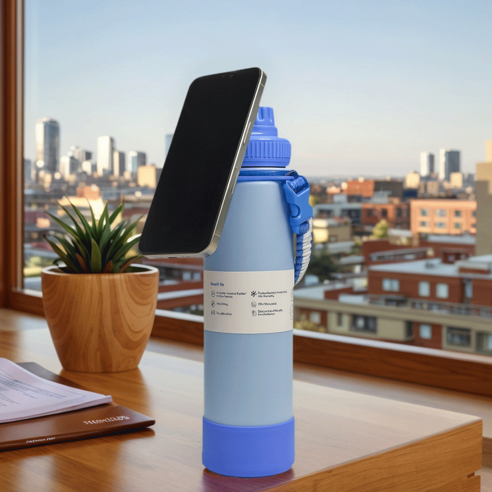 قارورة حرارية مع ستاند هاتف 750ملل