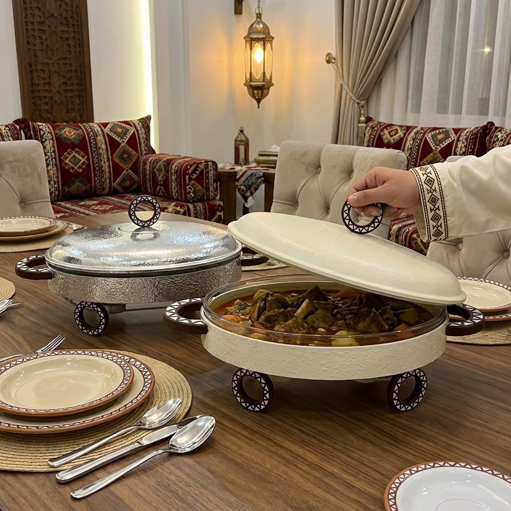 سخان طعام مع طبق زجاجي 3 لتر