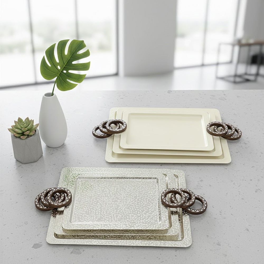 صواني معدنية 3 قطع