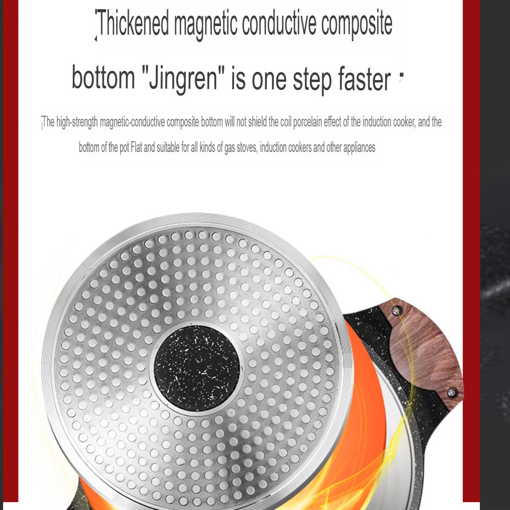 مجموعة أواني طهي من الجرانيت الفاخر، مكونة من 10 قطع