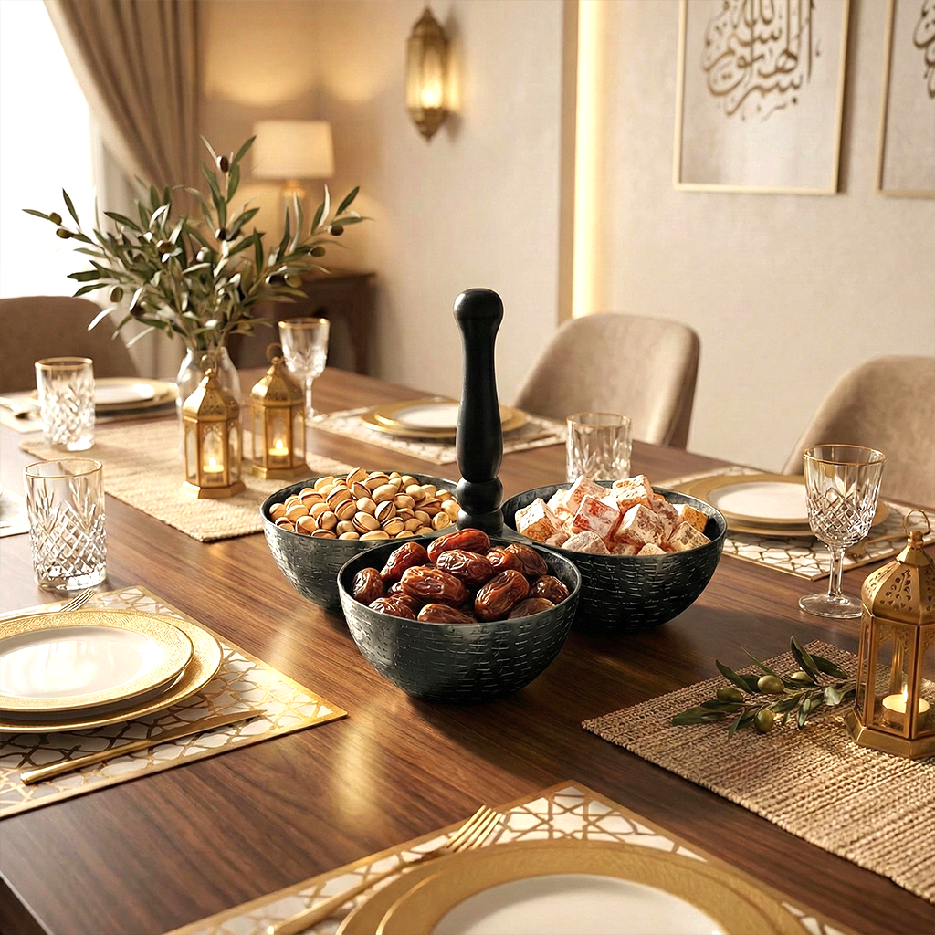 وعاء تقديم ثلاثي