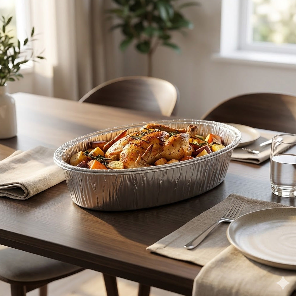 صواني خبز من رقائق الألومنيوم