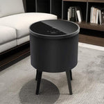 طاولة مستديرة بمكبر صوت