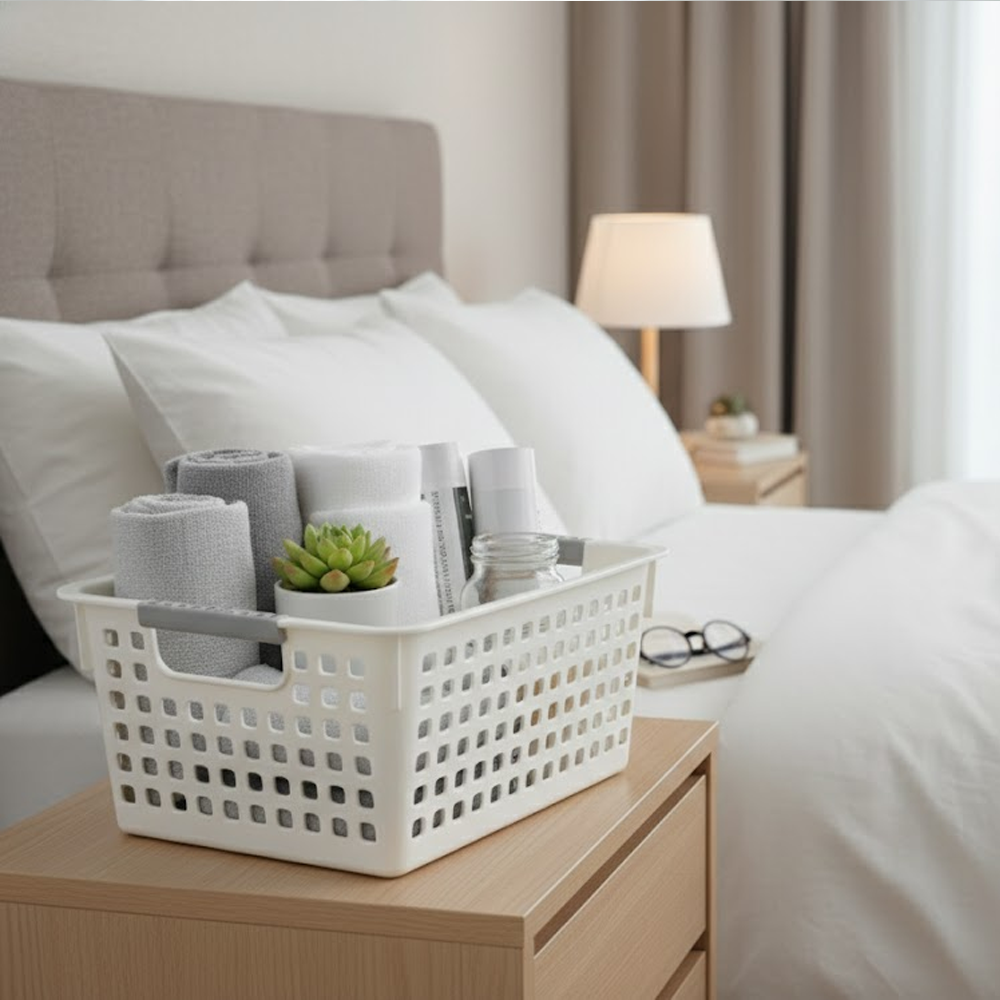سلة تخزين منزلية متعددة الاستخدامات